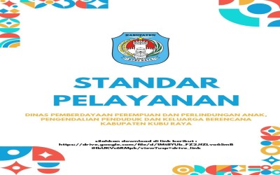 Standar Pelayanan Dinas Pemberdayaan Perempuan dan Perlindungan Anak, Pengendalian Penduduk dan Keluarga Berencana Kabupaten Kubu Raya