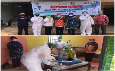 Pelayanan KB Gratis Dalam Rangka HUT Pemerinta Daerah Ke 14 Kabupaten Kubu Raya